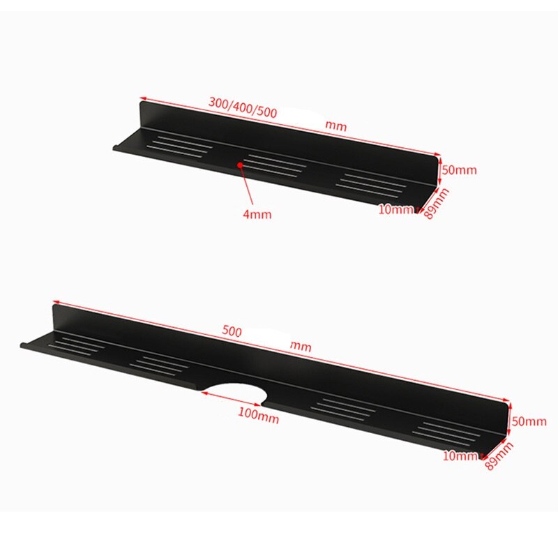 30-50cm Bathroom Shelf Stainless Steel Wall-Mounted Faucet Mirror Front Shelves Punch-free Cosmetic Storage Shelf Accessories
