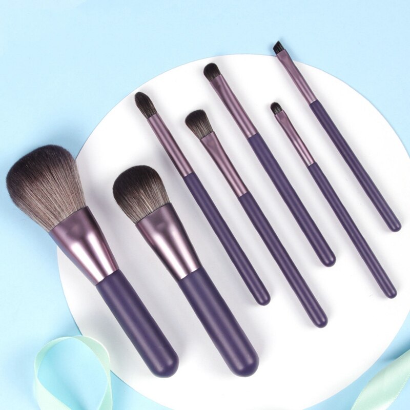 Set van 7 make-upkwasten voor cosmetische foundation, poeder, oogschaduw en make-upkwasten, eenvoudig te gebruiken