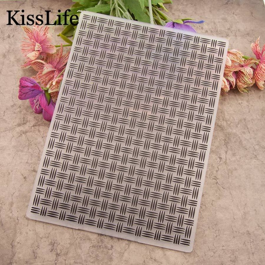 1 Pack Fence Plastic Template Embossing Folders for Scrapboking Card Making Christmas Thanksgiving Decors