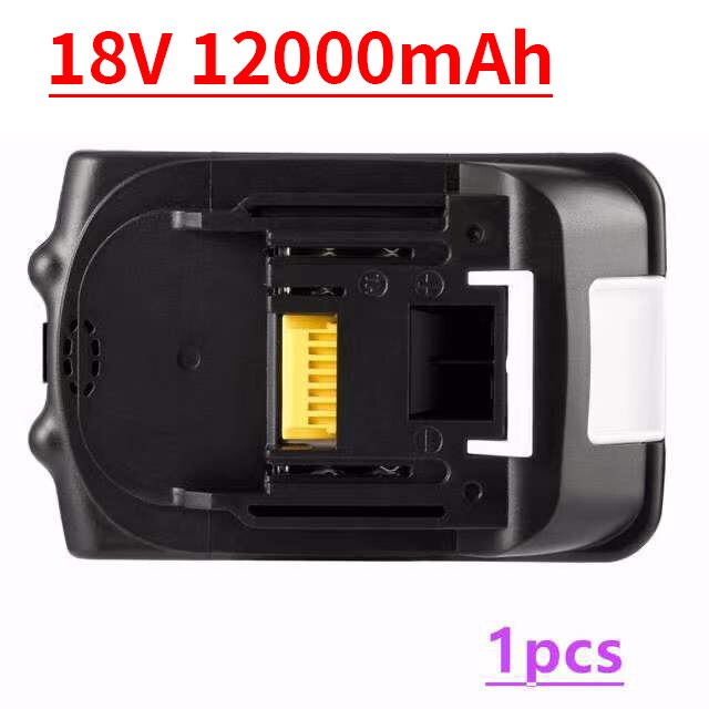 100%  originale makita 18v 18000 mah oppladbare elverktøybatterier med led li-ion erstatning lxt  bl1860b bl1860 bl1850: Svart