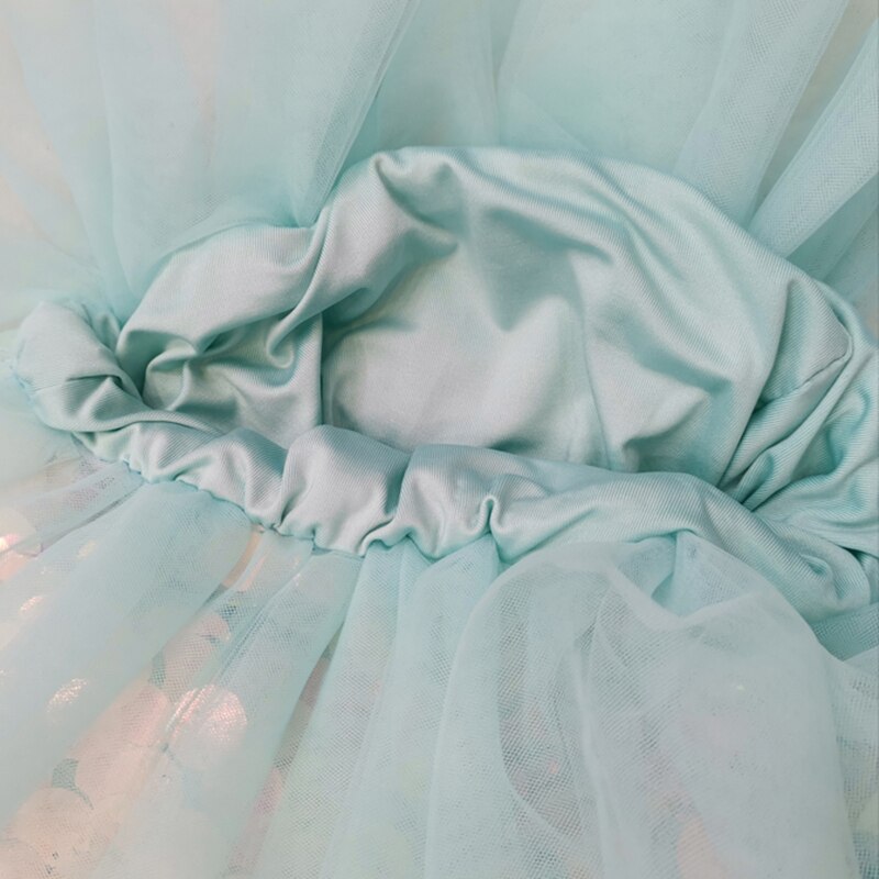 Spring Summer Children Kids Girls Mermaid Sequins Princess Tulle Skirt Clothing