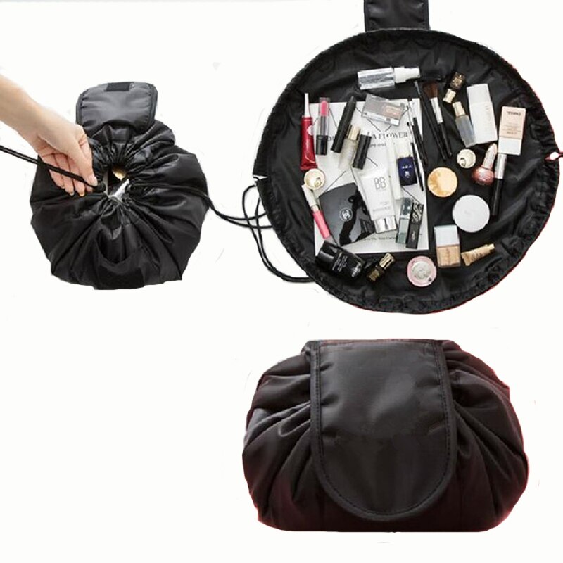 Unisex Portable Lazy Storage Cosmetic Bag Drawstring Waterproof Magic Makeup Pouch Large Capacity Travel Toiletry Bag