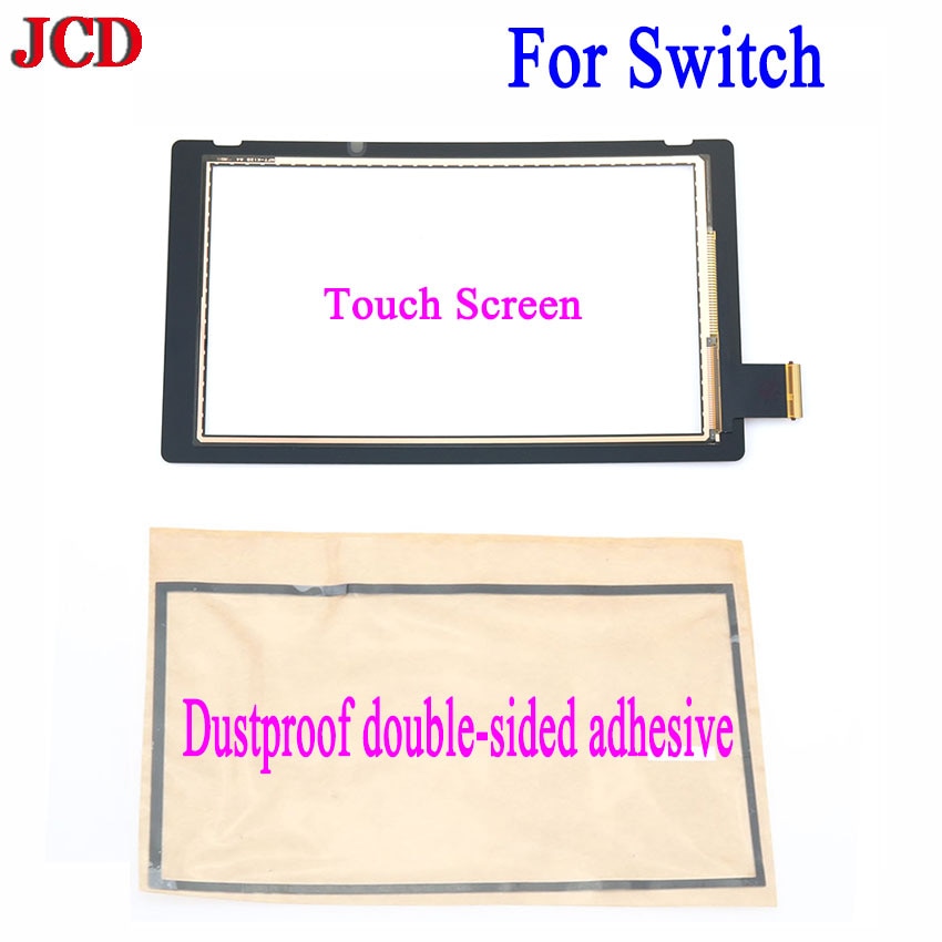 Jcd 2 Stks/set Vervanging Voor Nintend Schakelaar Touch Screen Digitizer + Adhesive Strips Sticker Voor Ns Schakelaar