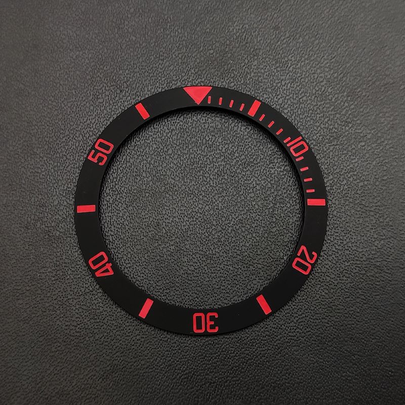 38mm Ceramic / Aluminium Bezel GMT Insert Ring Inner Diameter 30.5mm Suitable For 40mm Men's Case Watch Accessories: Red