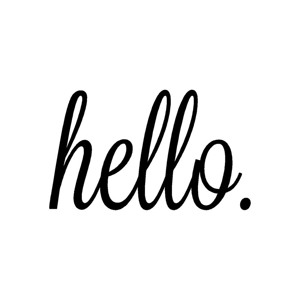 Hello Home Decor Wall Sticker Decal Bedroom Door Vinyl Art Mural: Black