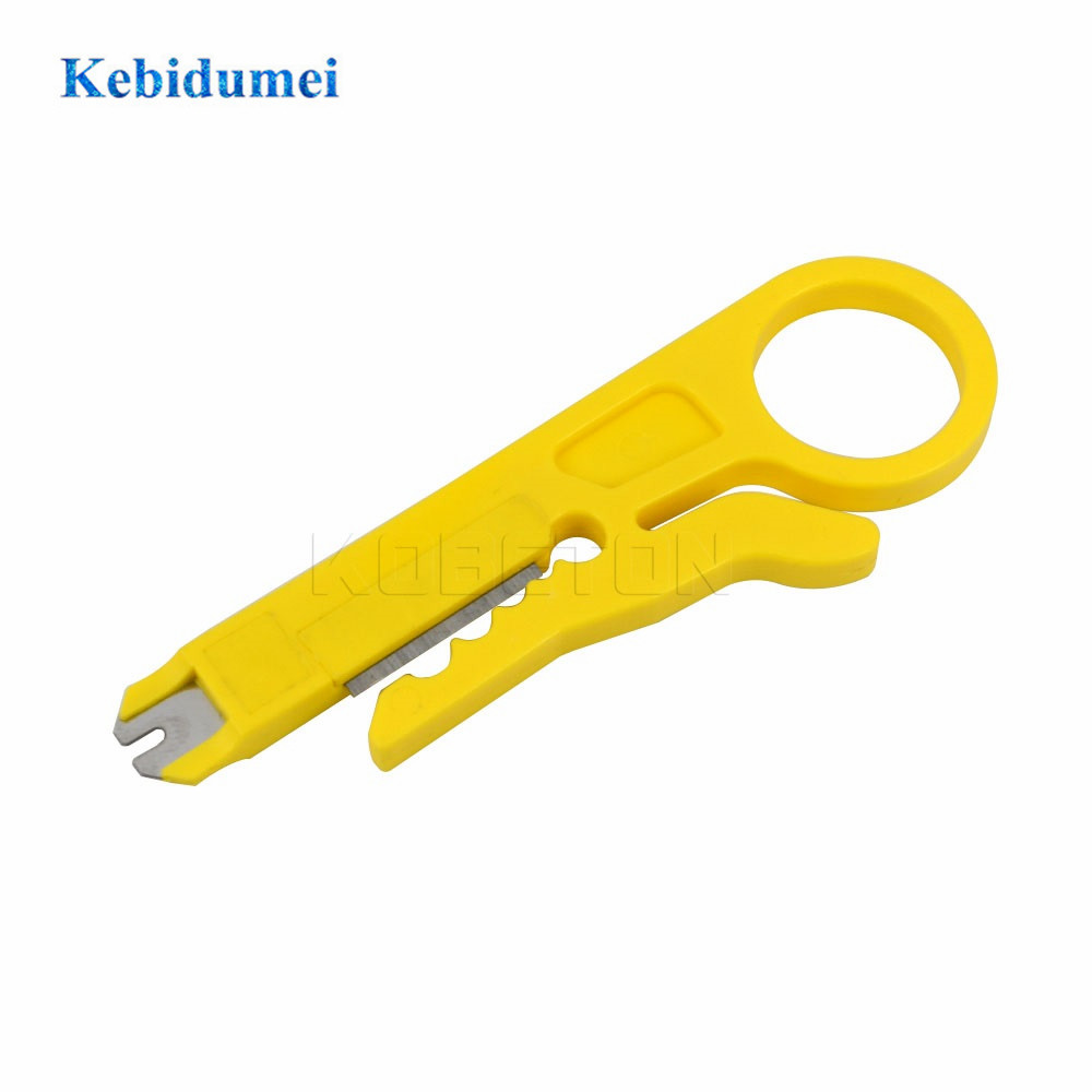 kebidumei 5pcs Easy use Rotary Punch Down Network UTP Cable Cutter Stripper Punch Down Wire Tools RJ45 Cat5 RJ12 RJ11