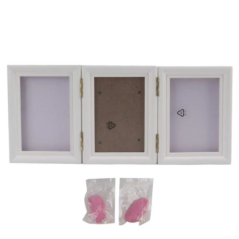 Cadre Photo imprimé patte de chien, Kit de cadre en bois pour animaux de compagnie et chats: Powder mud