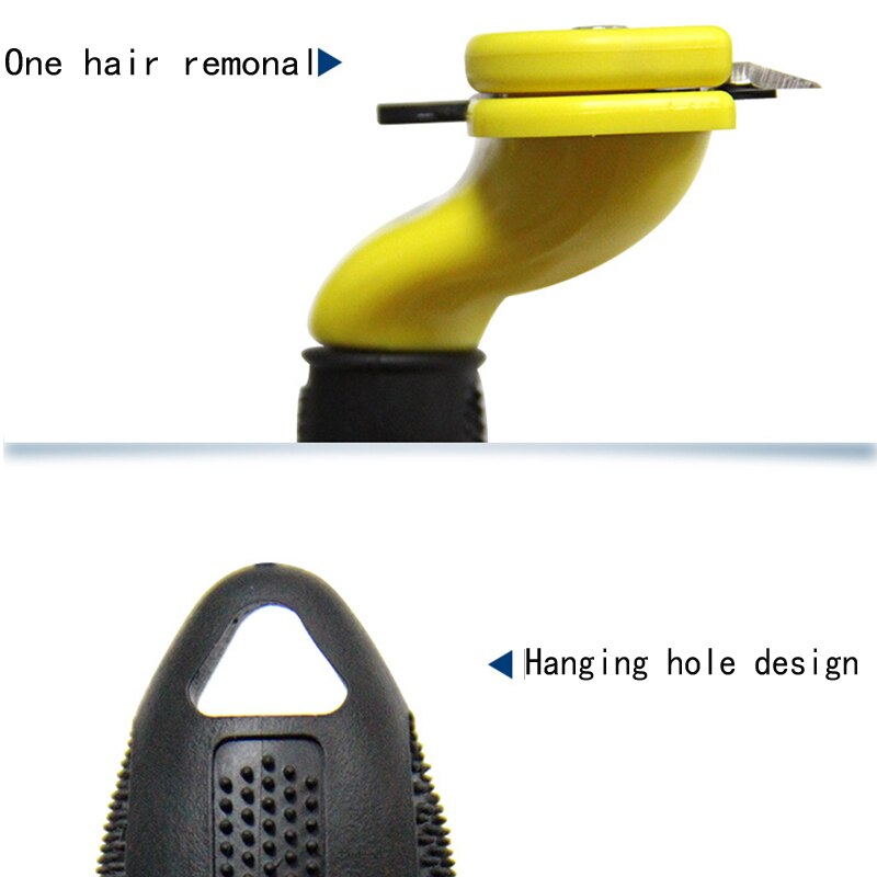 Pet Hair Remover Kammen Kat Grooming Brush Hond Deshedding Cleaning Tools Kam Rand Trimmen Voor Katten Hond Puppy Hark Verwijderen kam