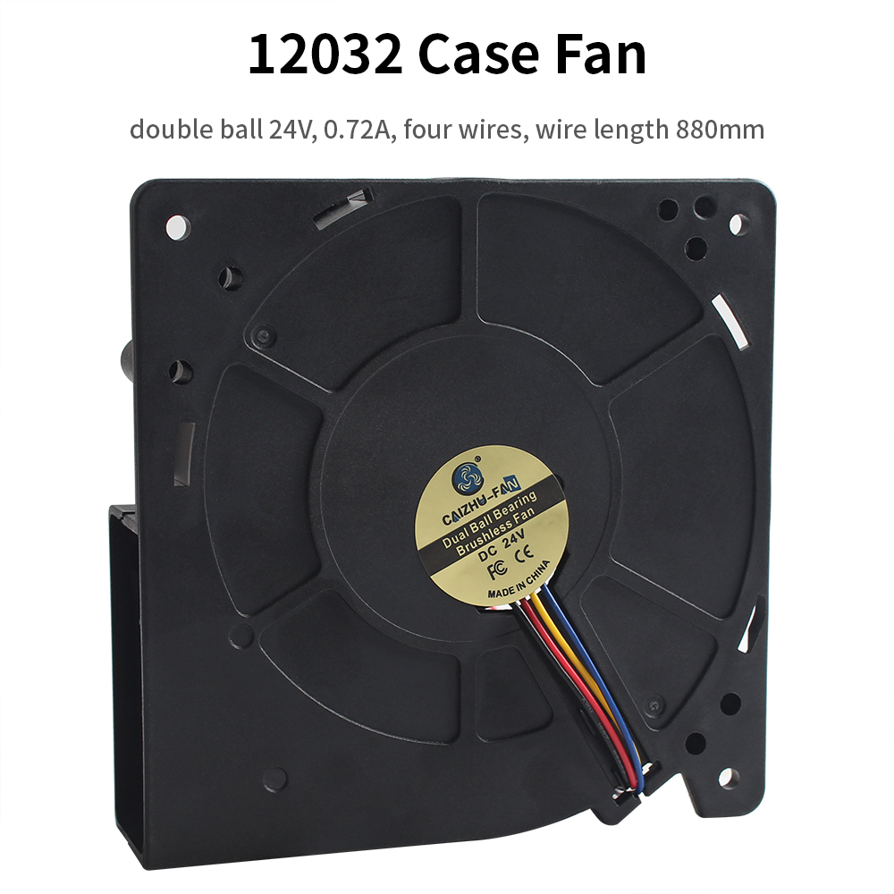 Fan for Flashforge Adventurer 5M Pro 3010/4020/4010/5015/5020/12032 Fan 24V Filter/Turbo/Case/Extruder Fan for 5M Pro Hotend: black