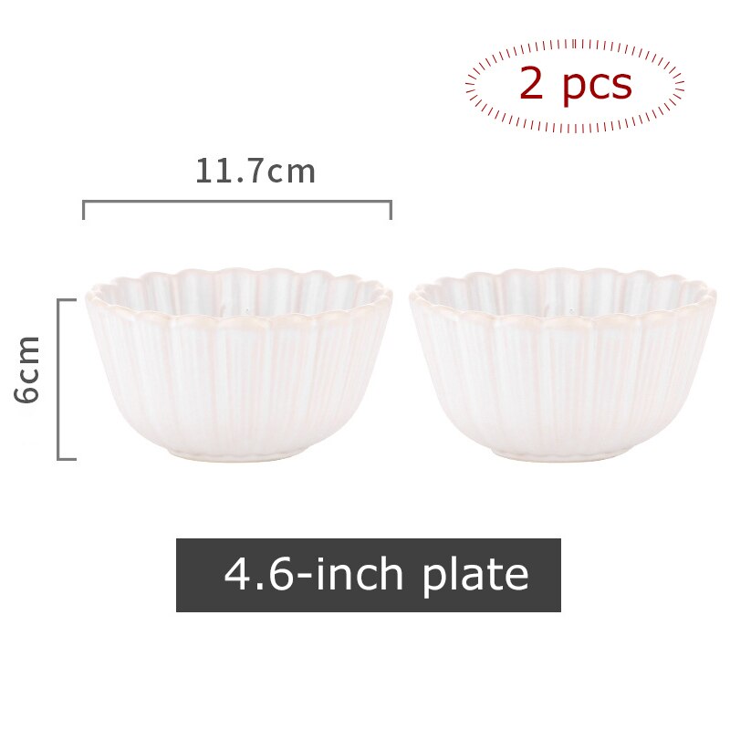 1 Pc Japanse Servies Keramische Wit Blauw Diner Plaat Serveren Gerechten Rijst Ramekin Saus Kom Magnetron Veilig: A