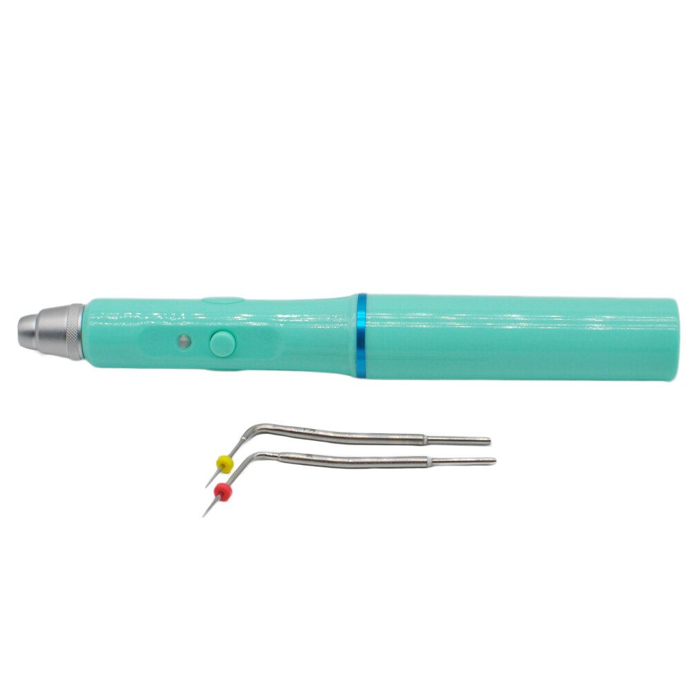 Elektrische Dental Obturation System Pen & Tips Endodontische Endo Cordless Guttapercha Punten Heater Plugger Met 2 Tips