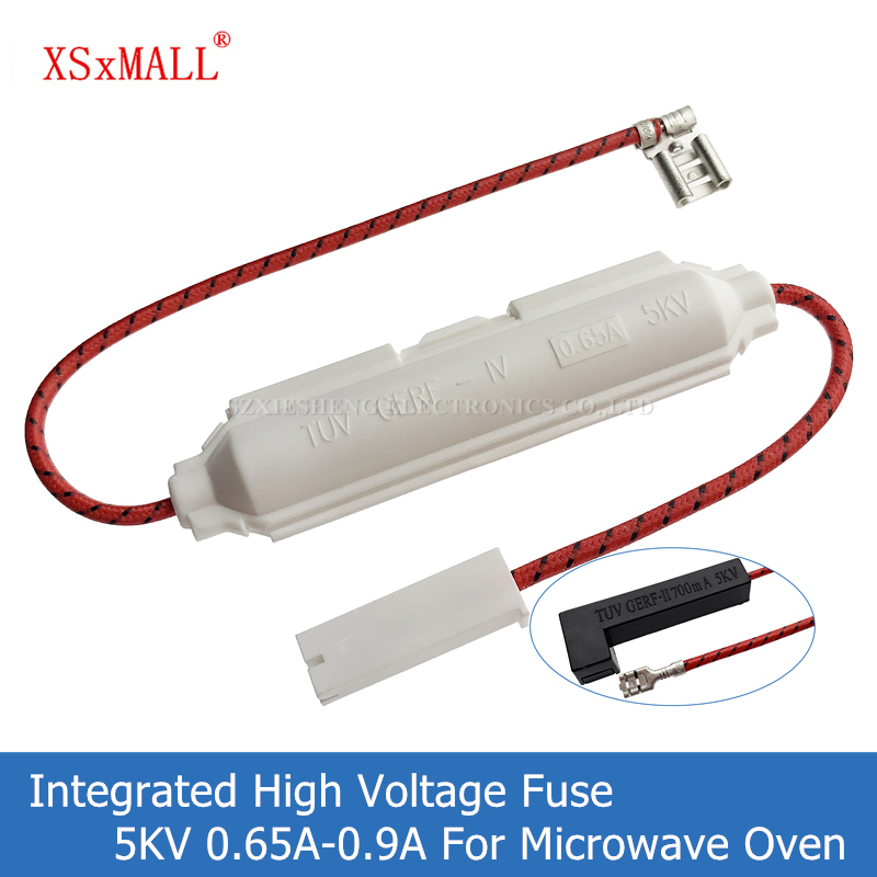 Horno microondas de 5KV, fusible de alto voltaje integrado, 0,65a, 0,7a, 0,75a, 0,8a, 0,85a, 0,9a, 700mA, 800mA, para horno microondas LG Midea Galanz