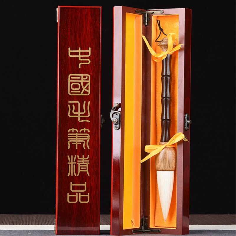 Lage Chinese Calligraphy Brushes Caligrafia Hopper-shaped Painting Writing Brushes Woolen Weasel Hair Brush Pen Tinta China