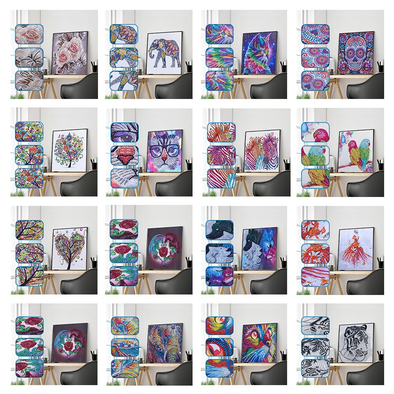 Special Shape Diamond Painting DIY 5D Part Diamond Cross Stitch Kit Crystal Rhinestone embroidery Art