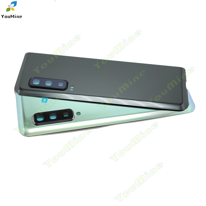 Voor Samsung Galaxy Vouw Glas Behuizing Batterij Cover + Camera Lens Voor Samsung Vouw SM-F900, f907 F900F F907F Terug Behuizing