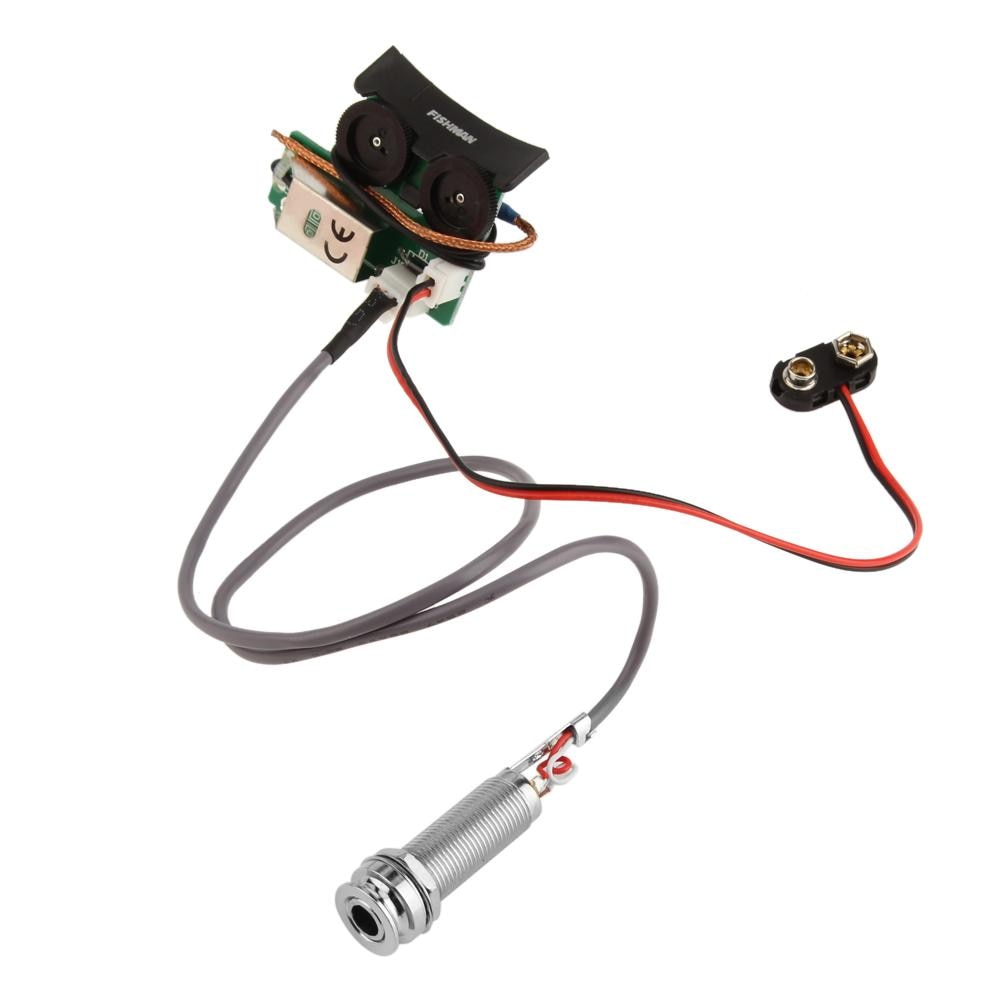 DIY Musical Instrument Guitar Accessory Acoustic Guitar Pickup System for Fishman VT1 Tail Nail Pickup EQ