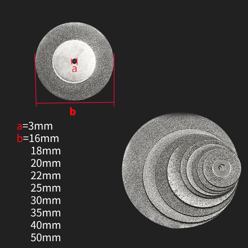 10 stuks diamantslijpschijven en boor, mini cirkelzaag, mini scherpe diamantslijper, roterende slijpschijf, doe-het-zelf gereedschap