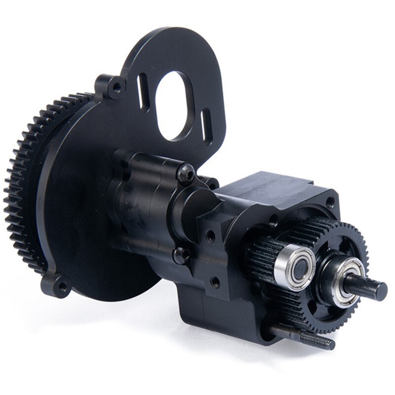 Metal CNC Chassis / Gear Box Transfer Case Center Gearbox Transmission Case 2 Speed for 1/10 Axial SCX10 Wraith 90018 RC Crawler