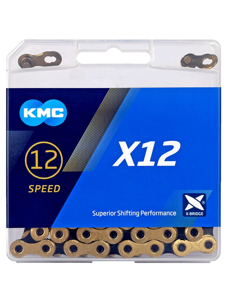 KMC Bicycle Chain 12-speed SHIMANO System High Rigidity Strong Fit Double X Bridge Mountain Road Bike Variable Speed Bike Chain