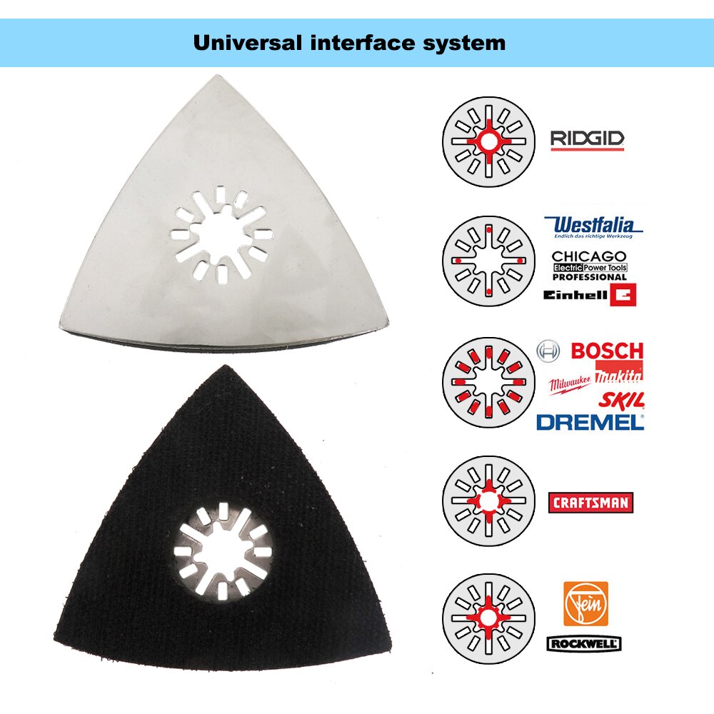 Sanding Pads 80x80x80mm Polishing Sanding Pad Abrasive Tools Oscillating Multi Tool for Multimaster