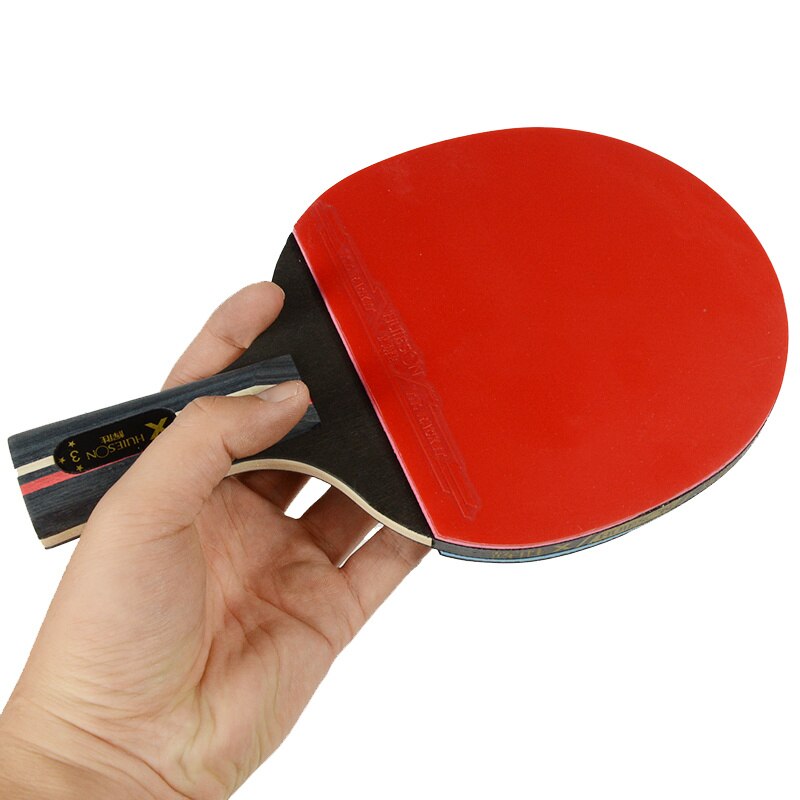 Huieson 2 teile/los Tischtennis Schläger Doppel Gesicht Pickel In Lang Kurz Griff Ping Pong Paddle Schläger Set Mit tasche 3 Bälle