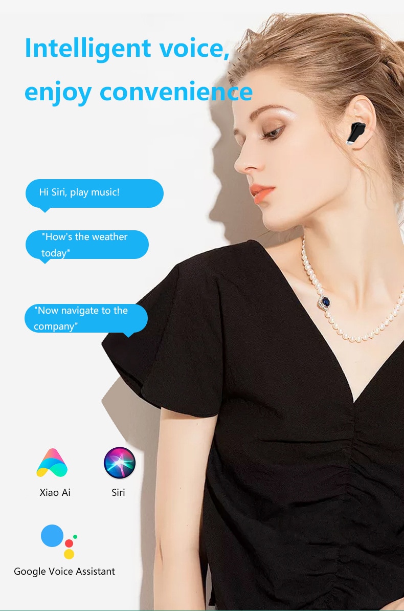 Tws Bluetooth V5.0 Koptelefoon Draadloze Koptelefoon Touch Control Met Microfoon Sport Waterdichte Headset Voor Xiaomi Huawei