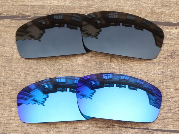 Vonxyz 20+ Color Choices Polarized Replacement Lenses for-Oakley Monster Pup Frame: Black and Ice Blue