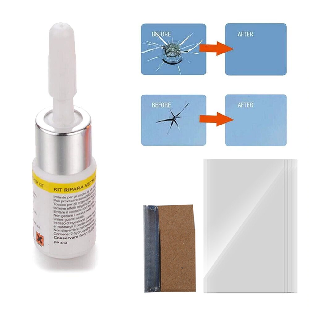 Diy Autoruit Reparatie Tools Hars Curing Lijm Voorruit Reparatie Kit Glas Kras Crack Herstellen Auto Vensterglas Reparatie
