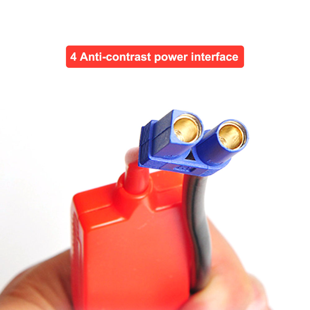 EC5 Plug Connector Car Emergency Start Power Cable Clamp 12V Car Jump Starter Cable Storage Battery Anti-reverse Alligator Clip