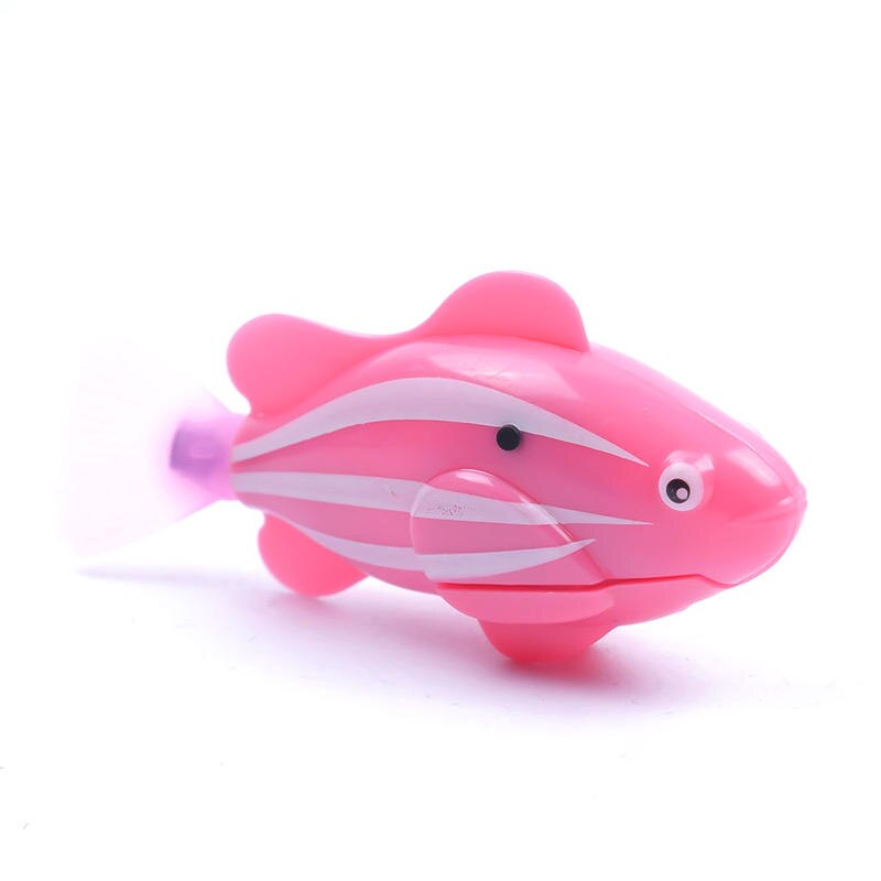 1 stücke kunststoff Aktiviert Spielzeug Roboter Haustier Schwimmen Schlecht Aquarium Ornament Dekor Unglaublich detaillierte nachahmung fische Heißer: Rosa