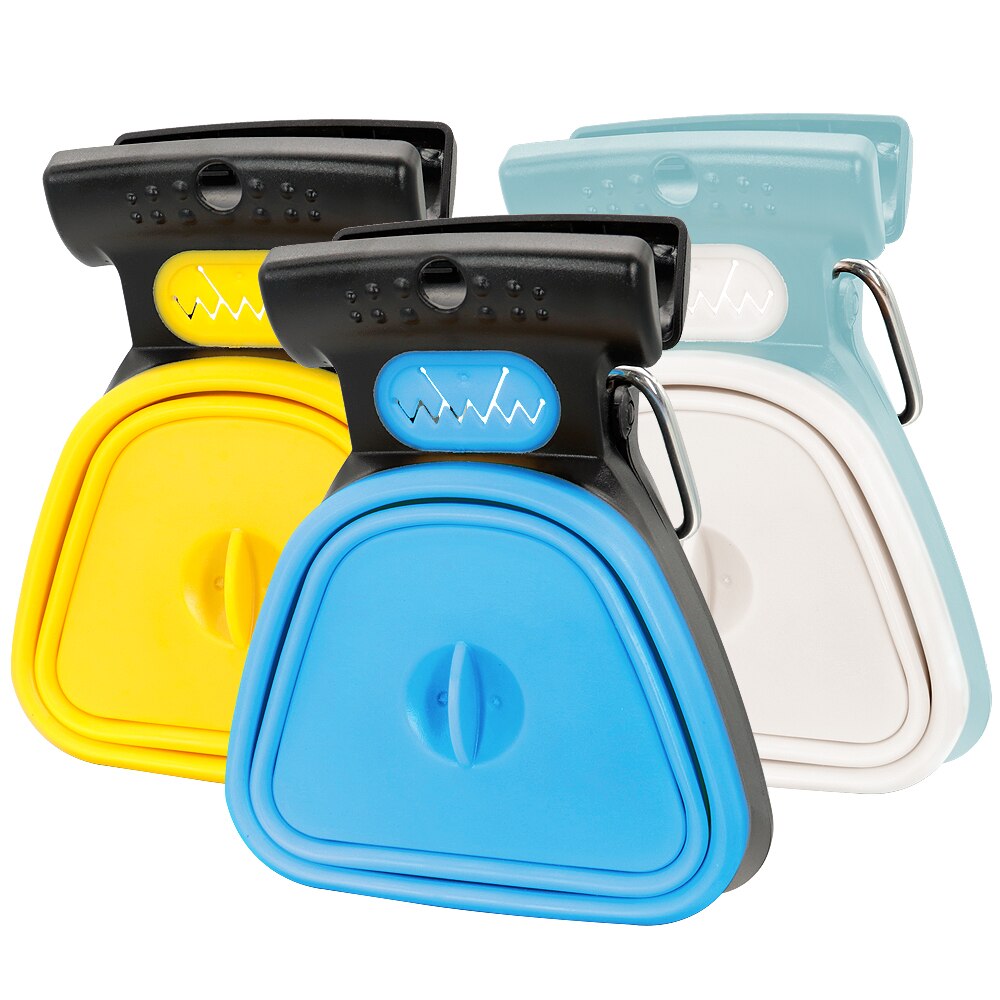 Portable Dog Pooper Scooper Pet Outdoor Travel Scoop Dog Waste Pick Up Tool Poop Bags Pet Waste Garbage Bags Pet Accessories
