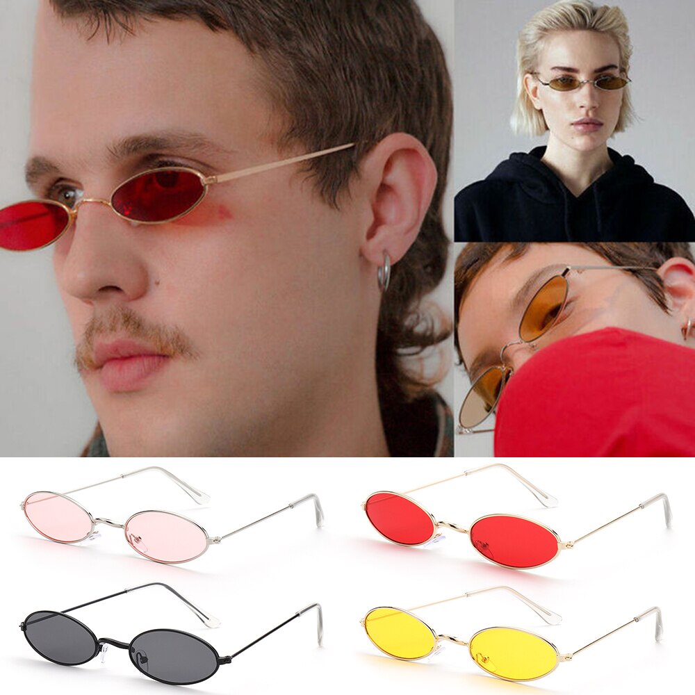 Lunettes de soleil de cyclisme Vintage pour moto, pour hommes et femmes, petite monture ovale, rétro, à la , Cool
