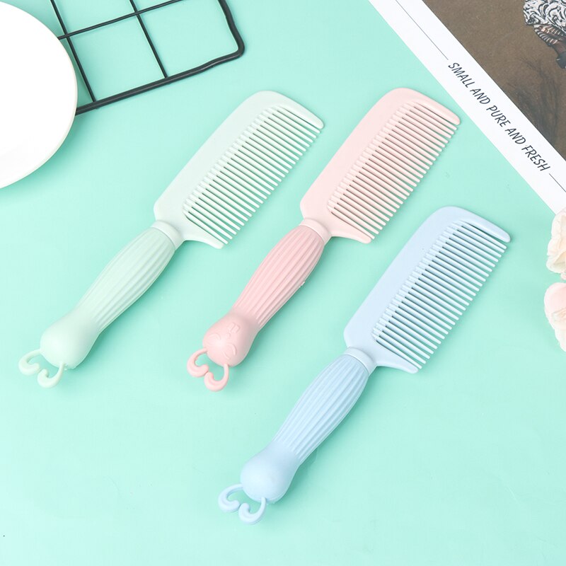 1 Pcs Meisje Peuter Baby Veiligheid Zachte Care Borstel Haar Hoofdhuid Kam Kids Cartoon Meisje Krullend Haar Kam