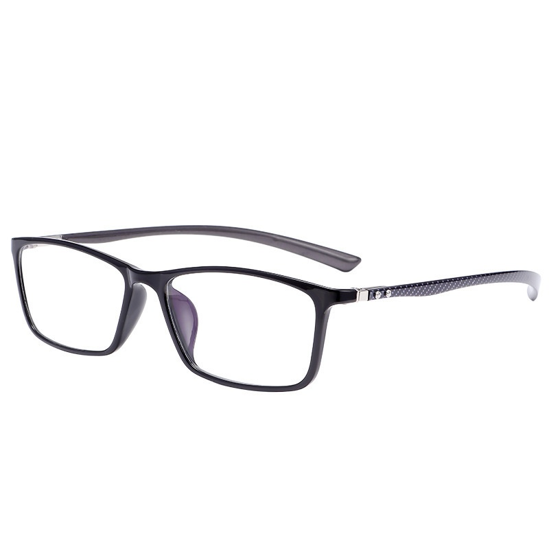 Montura de gafas de fibra de carbono ultraligera para hombre y mujer, marco cuadrado, prescripción óptica, novedad de 2024, 6009