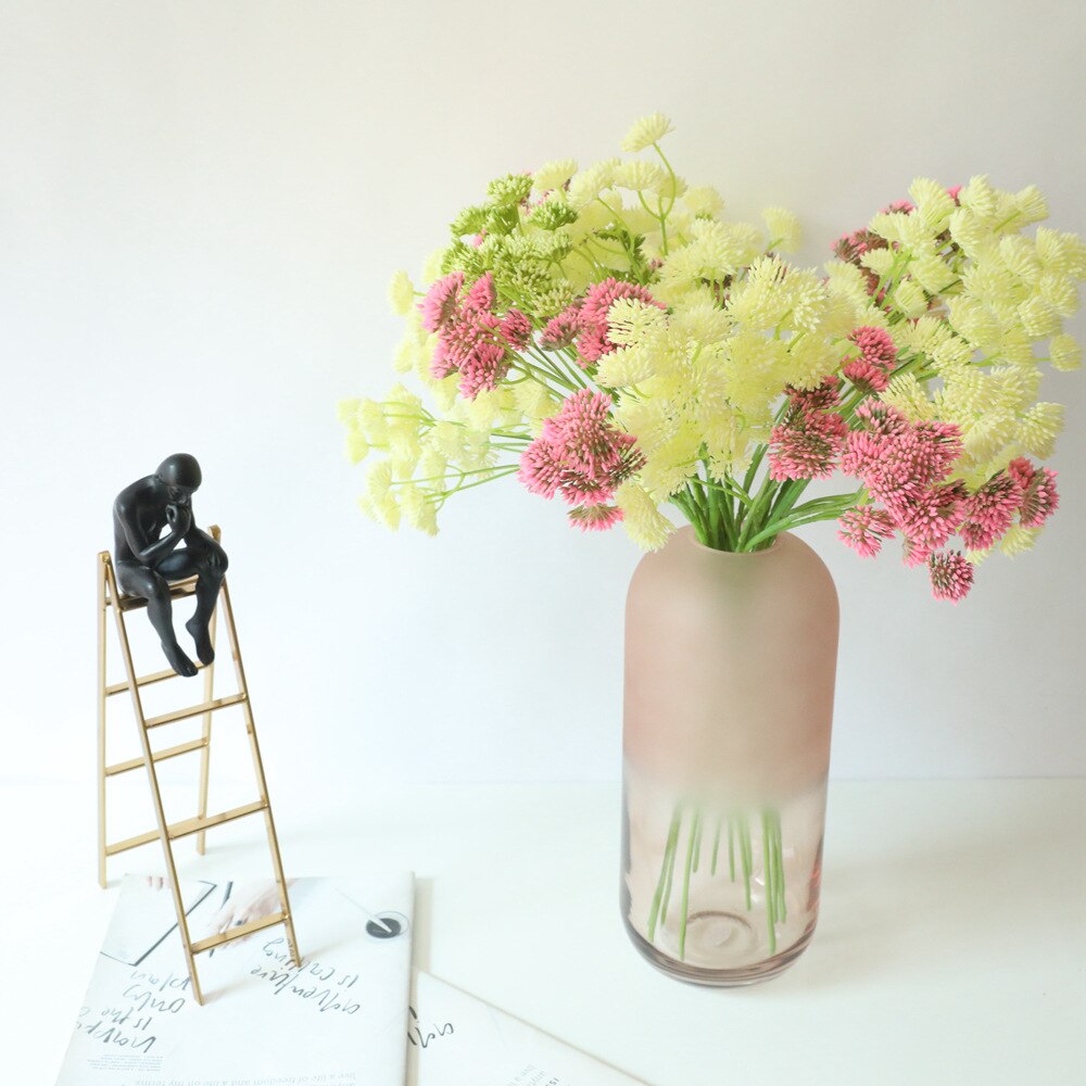 Artificial Dandelion Simulation Flower Home Wedding Bouquets Road Lead Flower Wall Mori Female Simulation Dandelion