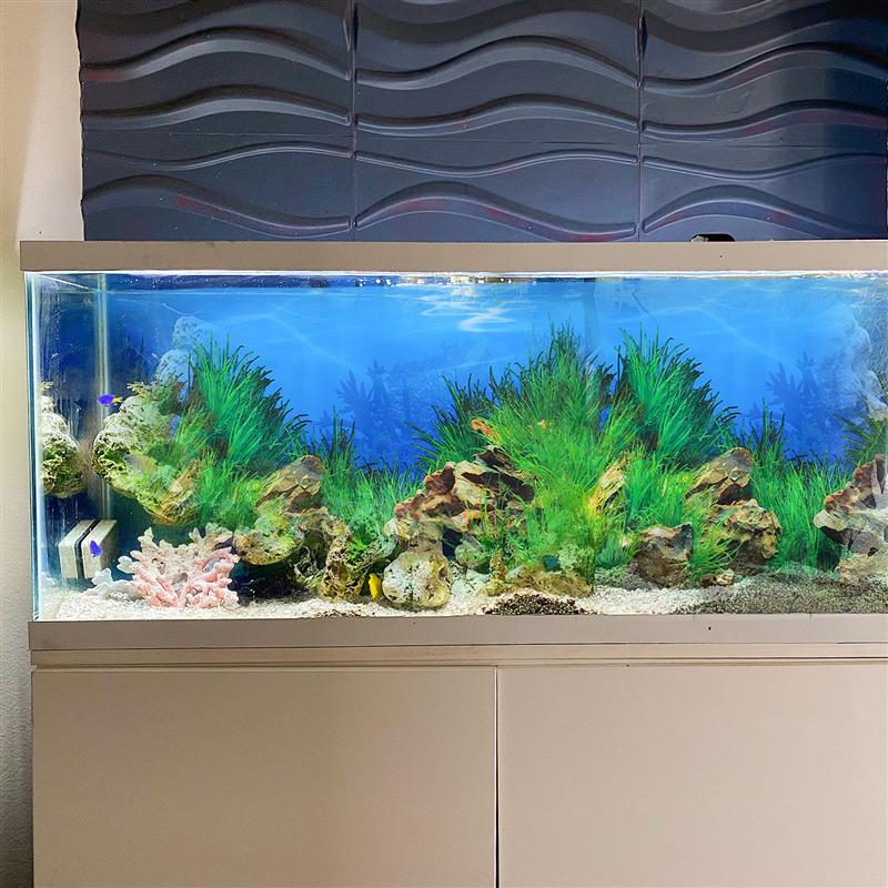 Seascape Background Sticker 3D Double-Sided Aquarium Sticker Wall Decal Fisk Tank DIY Decor Sticker Background