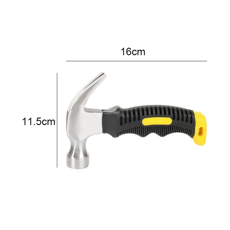 Draagbare Mini Shockproof Klauw Hamer Auto Multifunctionele Hamer Hamer Ontsnappen Hamer Anti-Slip Plastic Klauw Hamer Huishouden tool