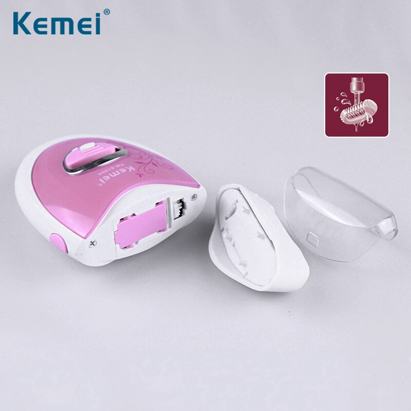 Kemei 6199A femmes Rechargeable électrique rasage dame épilateur meulage pieds dispositif Bikini tondeuse femme soins