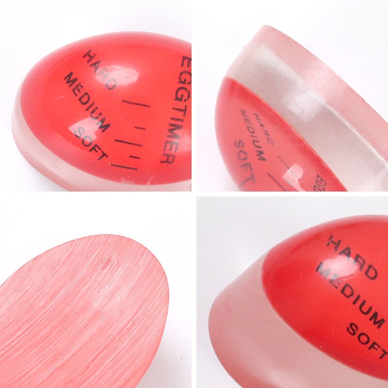 1 Color Changing Egg Timer Resin Material Perfect Boiled Eggs By Temperature Kitchen Helper Egg Timer Red timer tools