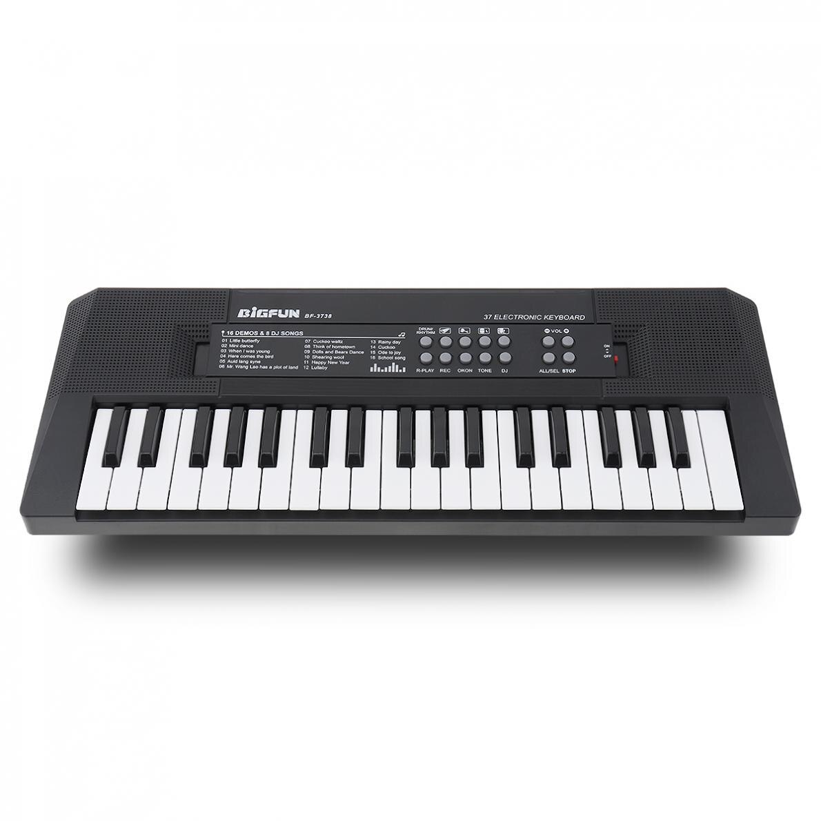 37 Keys Electronic Keyboard Piano Digital Music Key Board with Microphone Musical Enlightenment