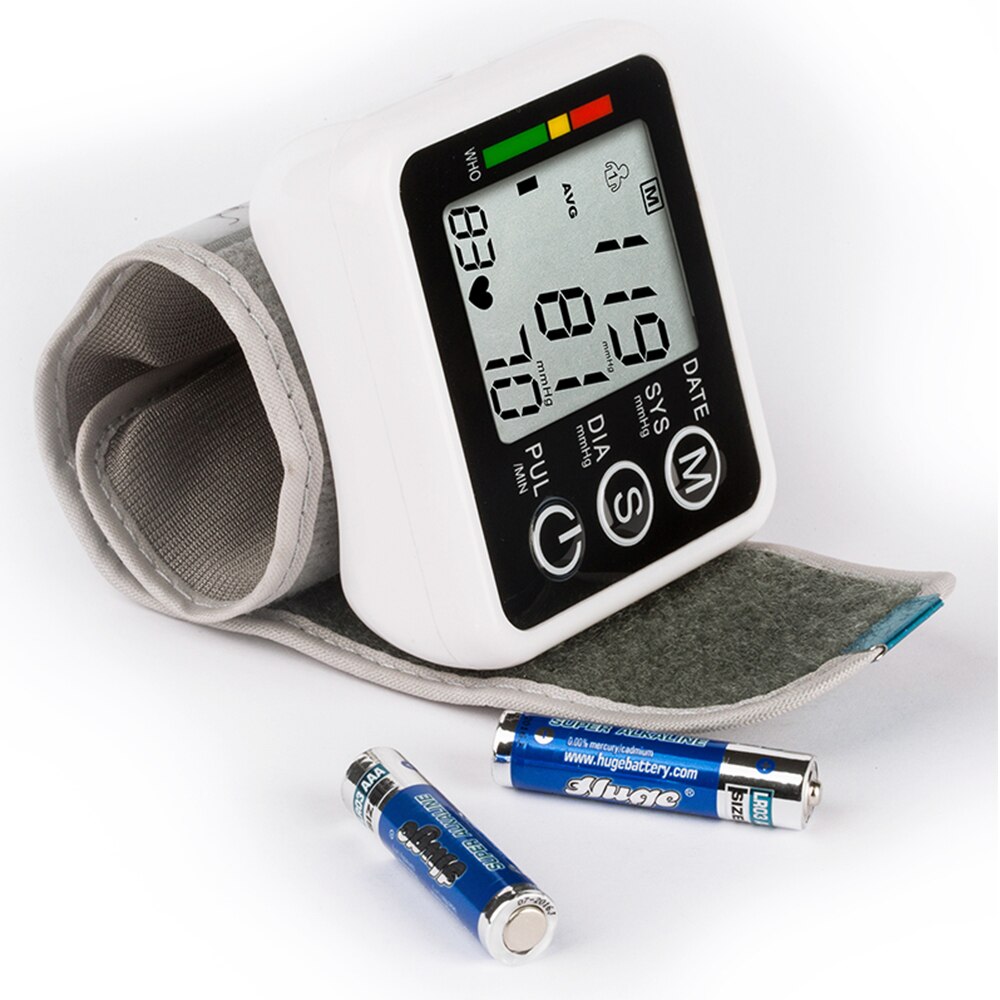 Moniteur de pression artérielle de poignet numérique OLIECO OLI-002R sphygmomanomètre automatique Portable poignet intelligent moniteur de fréquence cardiaque LCD