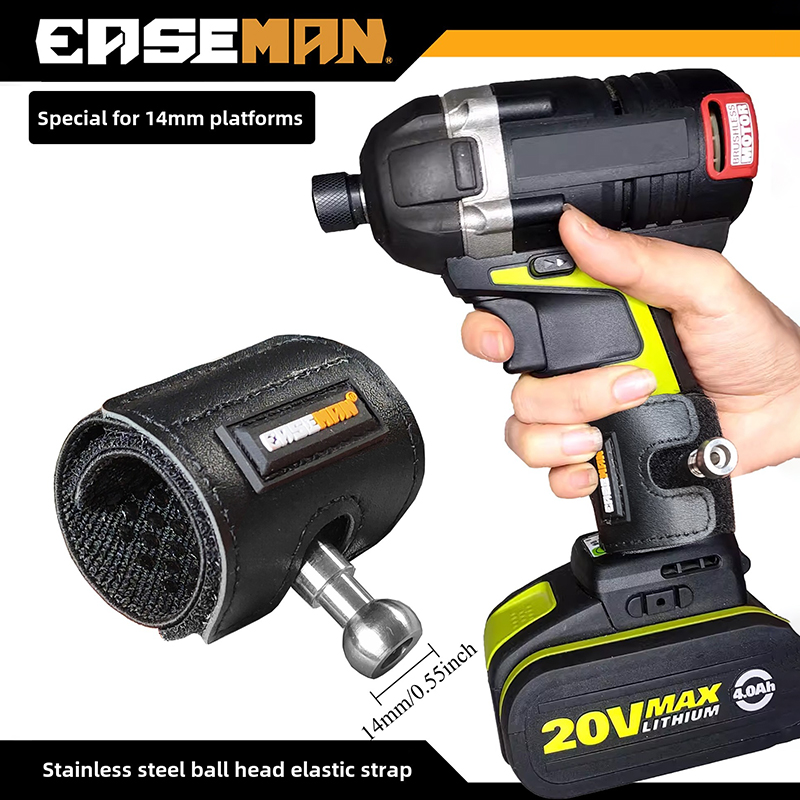 Roestvrij staal multifunctioneel gereedschap Accessoires Driver Boorhouder Haken Draagbare stropdasriemen Snel ophangen elektrisch gereedschapsonderdeel: Bruin