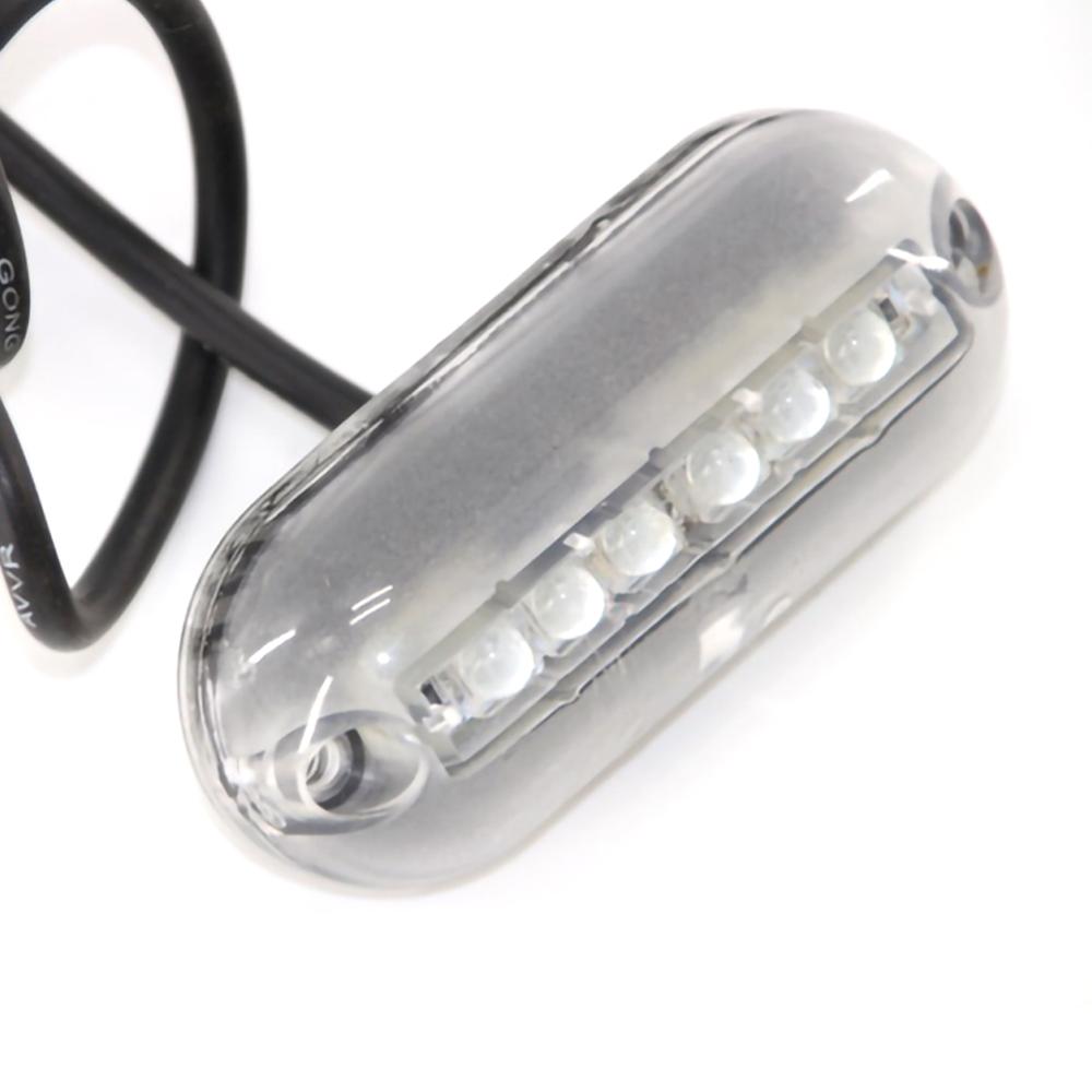 6 ledda undervattensfiske ljus 12v båt natt belysning vatten landskap lampa marin yacht undervattens lampor