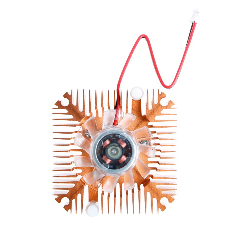 2-Pin 55mm PC GPU vídeo VGA Tarjeta de disipador de calor de ventilador de refrigeración 12V 0.10A