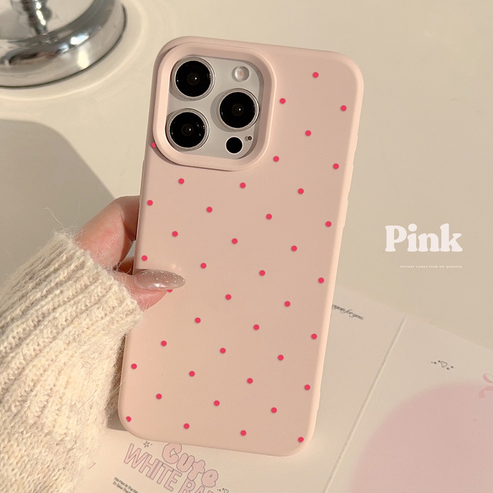 Cute Cartoon Cherry Pattern Phone Case For iPhone 16 15 14 13 12 11 Pro Max Plus Silicone Shockproof Cases Cover: black / For iPhone 13