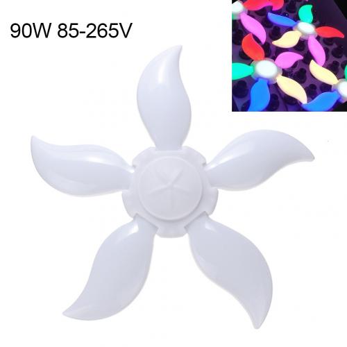 5 Leaf 5800LM LED Garage Light E27 Workshop Ceiling Lights Fixture Deformable Lamp Industrial Lighting: 90W Colorful 85 265V