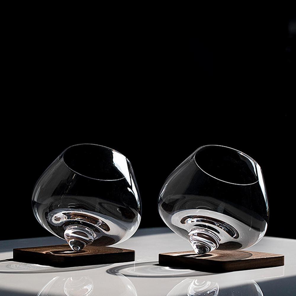 Normann Revolve Likeur Cognac Whisky Rock Glas Top Roterende Tumbler Verre Whiskey Scopperil Kristal Wijn Beker Cognac Borrel