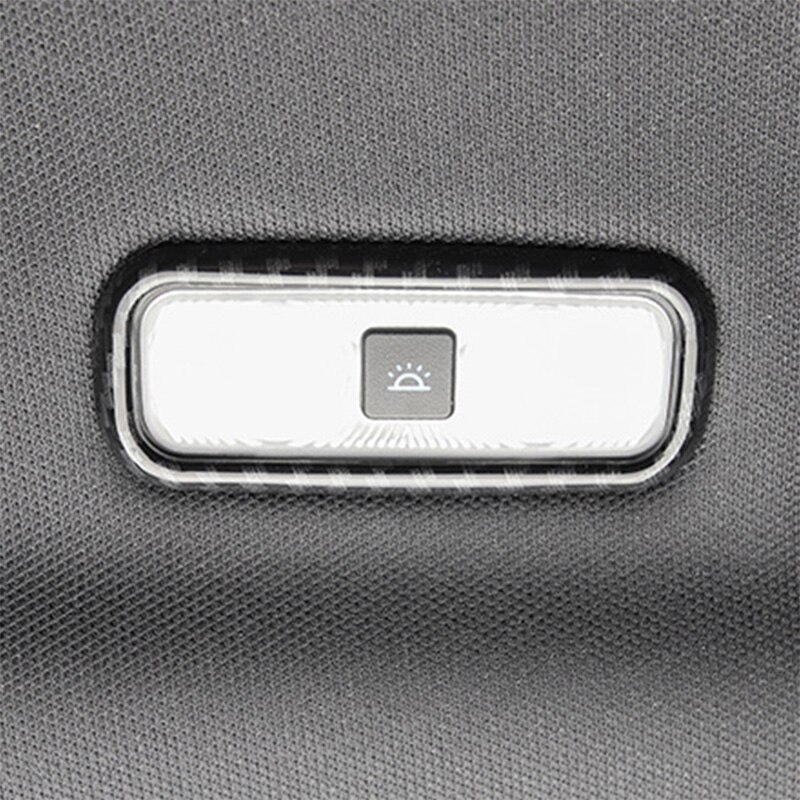 Carbon Fiber Rear Roof Reading Light Frame Cover Trim for Ford F150 Raptor -19
