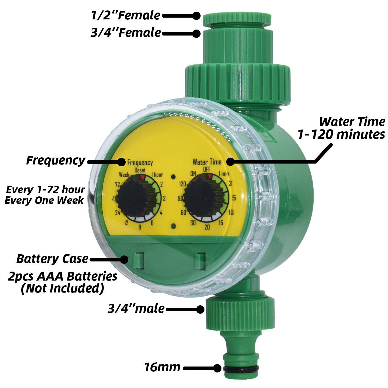 Electronic Irrigation Water Timer Garden Home Indoor Outdoor Timed Controller Automatic Sprinkler Programmable Valve Faucet Hose