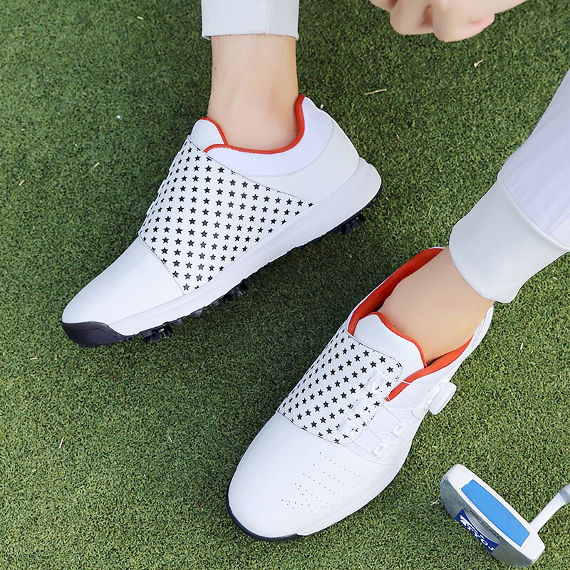 Autumn Golf Trainers Shoes Men White Waterproof Golfing Sneakers Male Big Size 39-47 Golf Sneakers